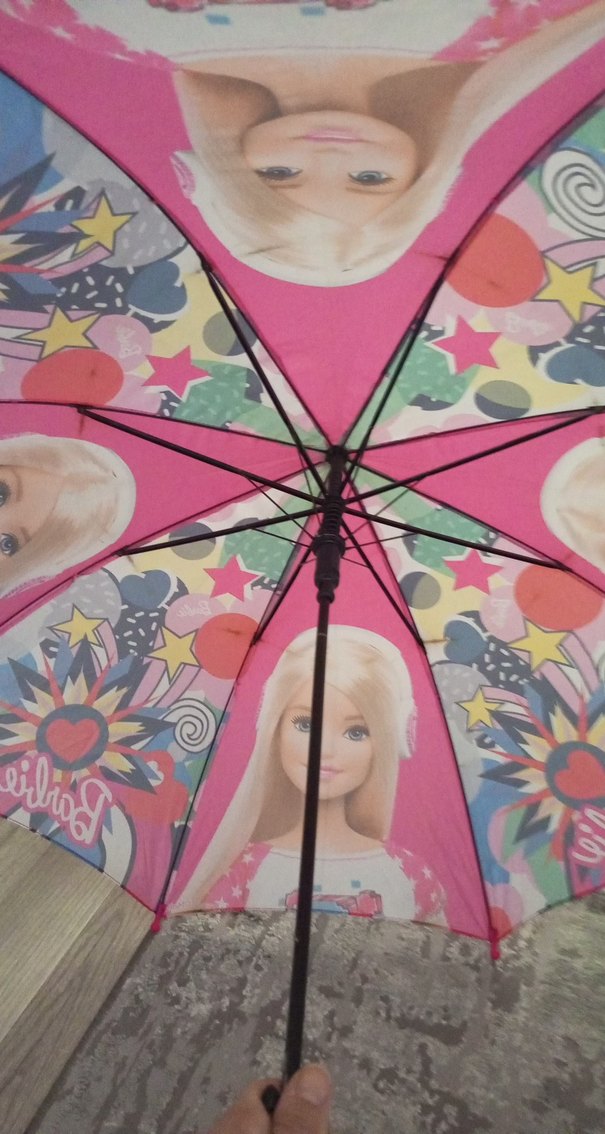 Renkli Barbie Pop Kültür Kadın Şemsiye orjinal - Görsel 2