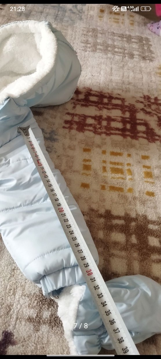 astronot mont Mavi Erkek Bebek Peluş Tulum - Görsel 5