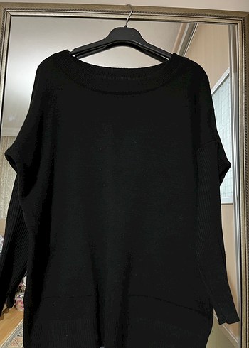 Siyah Kadın Oversize kazak - Görsel 2