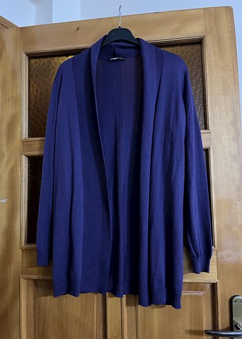 Mor Midi Kadın Salaş Hırka - Görsel 2