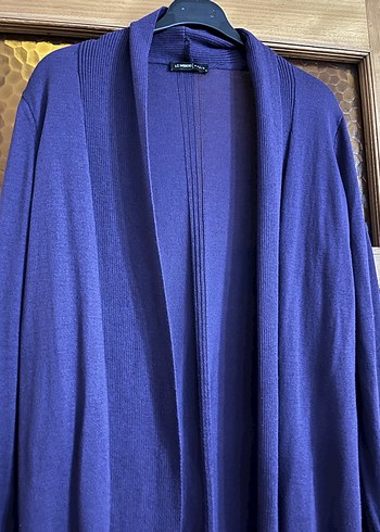 Mor Midi Kadın Salaş Hırka - Görsel 3