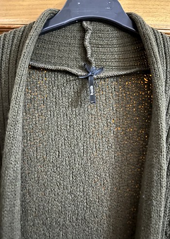 Gri Kadın Triko Hırka - Görsel 4