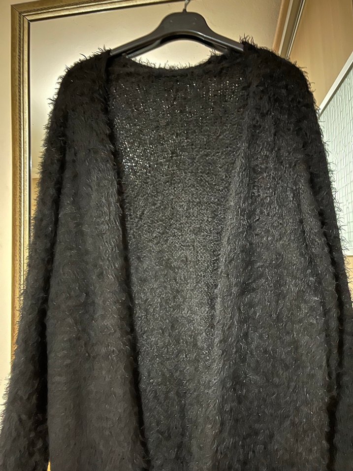 Kadın uzun tüylü hırka - Görsel 2