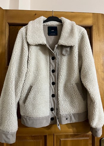 Düğmeli Bej Kadın Polar Ceket - Görsel 2