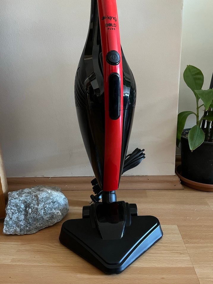 King Bold Plus Kırmızı Elektrikli Dik Süpürge - Görsel 4