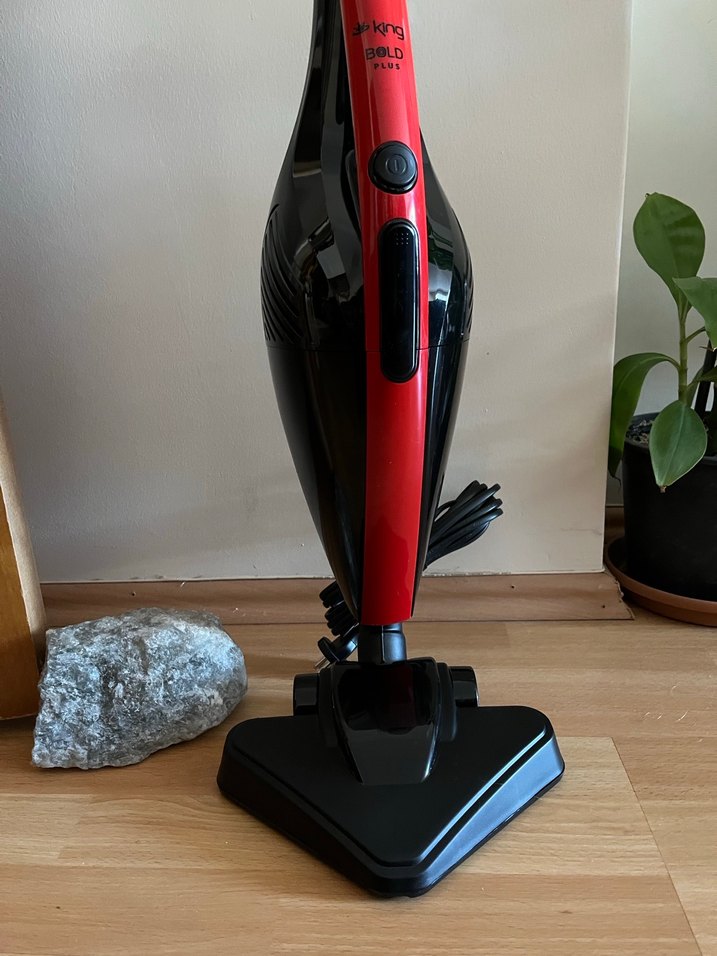 King Bold Plus Kırmızı Elektrikli Dik Süpürge - Görsel 3
