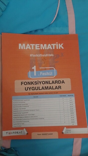 Ayt matematik test okul fasikülleri