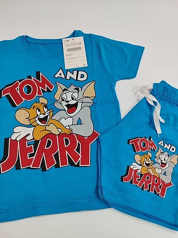 Zara ZARA Tom ve Jerry Baskılı 2?li Takım