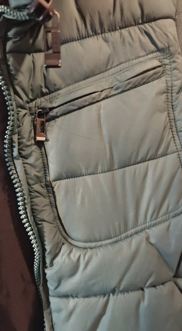 yeşil Fermuarlı Erkek Yelek - Görsel 4