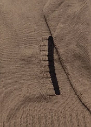 Bej Kapüşonlu Fermuarlı hırka - Görsel 4