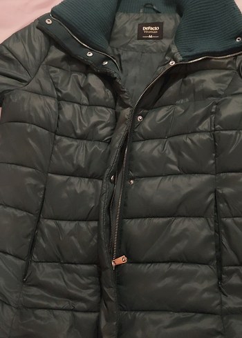 Kadın Yeşil Kısa Kışlık Mont - Görsel 5