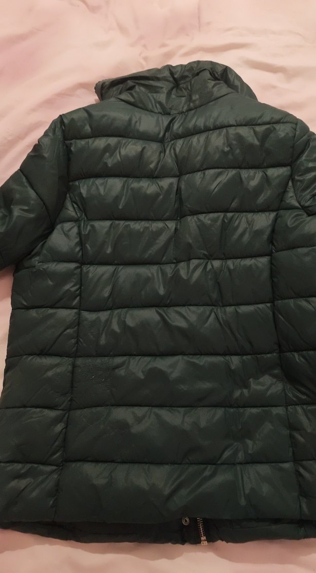 Kadın Yeşil  Kısa Kışlık Mont - Görsel 4