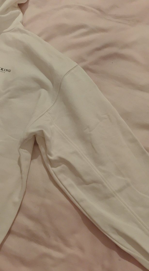 Beyaz Uzun Kollu Basic Sweatshirt - Görsel 3