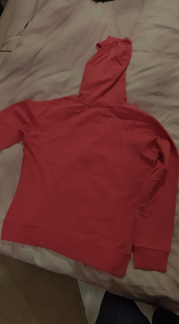 Pembe Kapüşonlu Fermuarlı hırka - Görsel 3