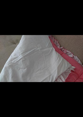 Nakışlı Ayıcık Desenli Pembe Bebek yorganı - Görsel 3