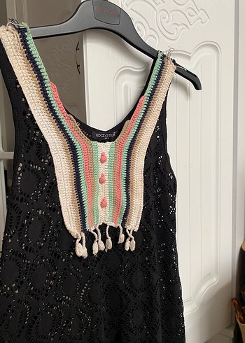 Bohem Çok Renkli Nakışlı Triko - Görsel 2