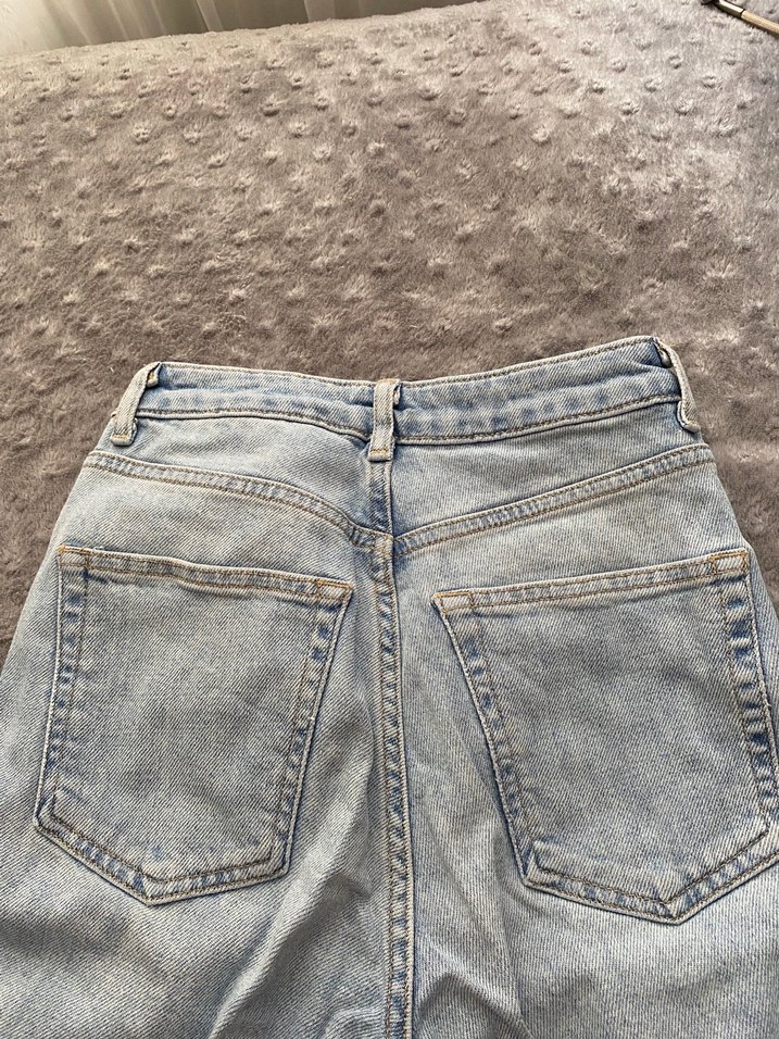 Kadın Gri Denim Midi Boy Jean - Görsel 4