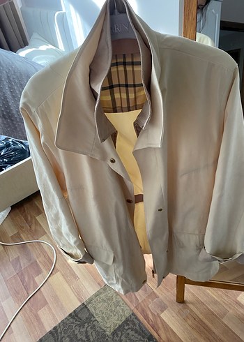 Bej Kadın Midi Trençkot Düğmeli Cepli - Görsel 8