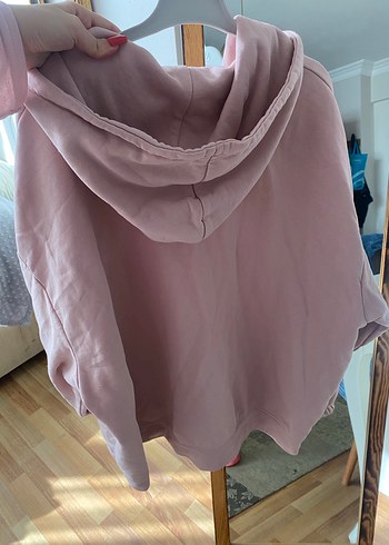 Kadın Pembe Fermuarlı hırka - Görsel 5