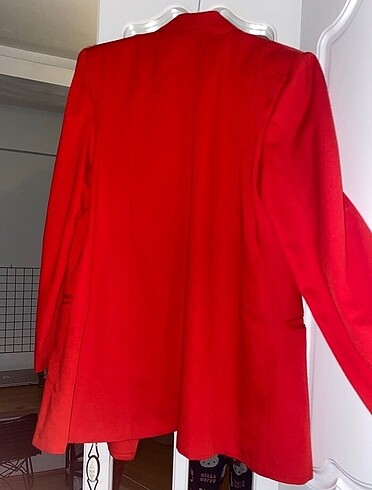 l Beden Kırmızı Blazer ceket