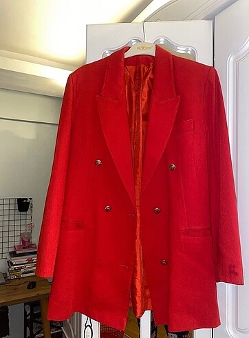Kırmızı Blazer ceket