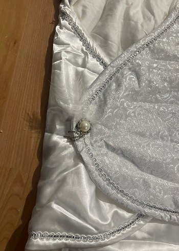 Beyaz Erkek Bebek Kundağı Desenli~ - Görsel 7