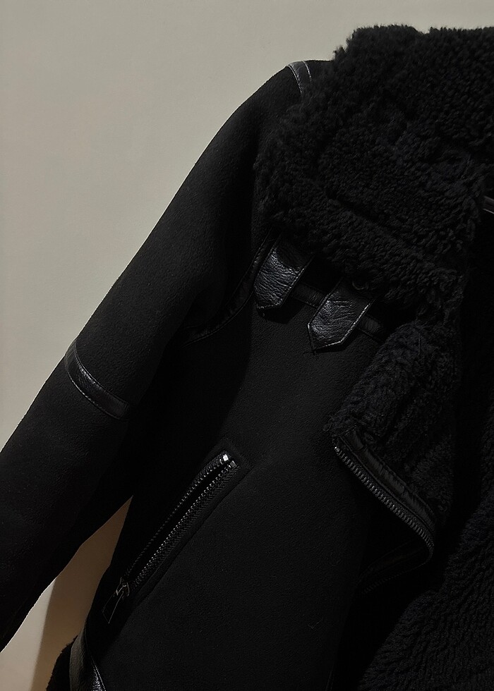 kürk süet mont - Görsel 3