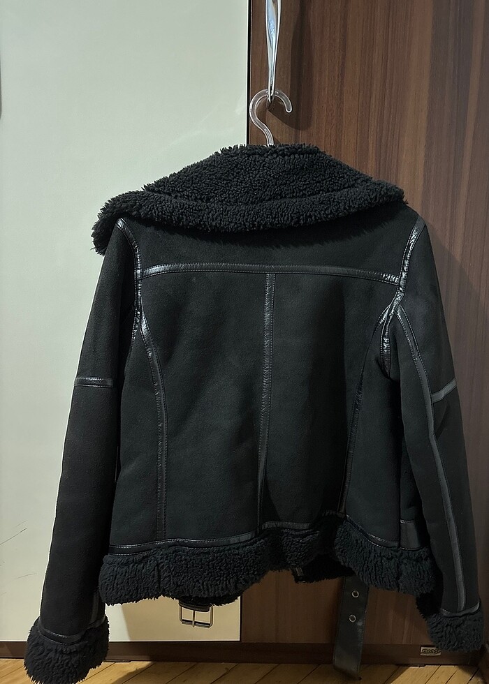 kürk süet mont - Görsel 4