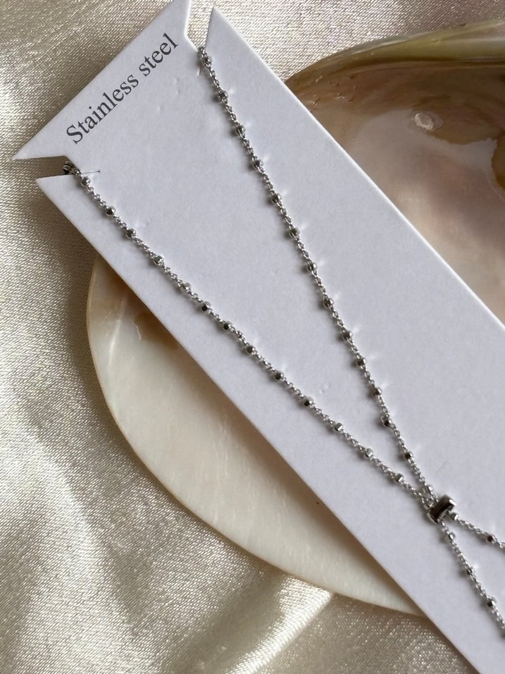 Gri Gümüş Zincir Detaylı Kadın El Zinciri Çelik Şahmeran - Görsel 2