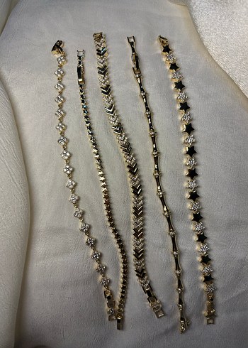 Xuping 14K Çelik Bileklik - Altın Yıldız Yonca Pinterest - Görsel 2