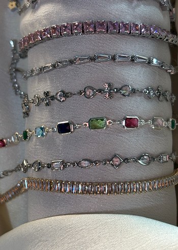 Çelik Bileklik - Yıldız Gümüş Pembe Mor Pinterest y2k Shein - Görsel 3