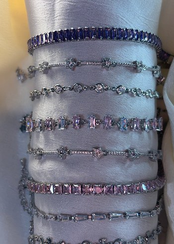 Çelik Bileklik - Yıldız Gümüş Pembe Mor Pinterest y2k Shein - Görsel 2