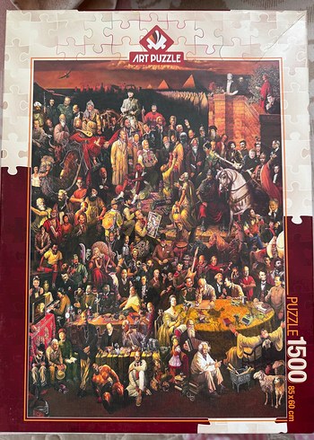 1500 Parça Art Puzzle Çok Renkli Tarihi Puzzle
