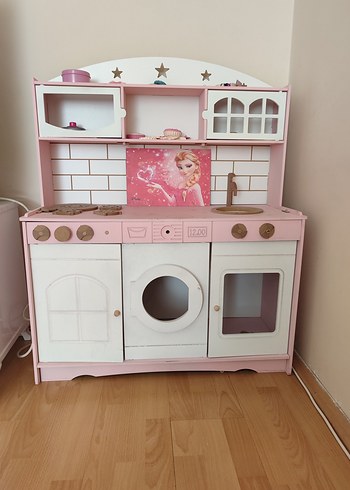 2K Pastel Pembe Çocuk Mutfak Oyuncak Seti