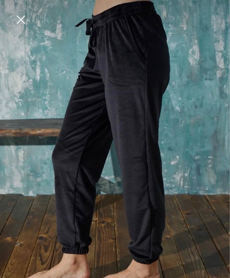 Siyah Kadın Rahat Kesim Eşofman Altı - Görsel 2