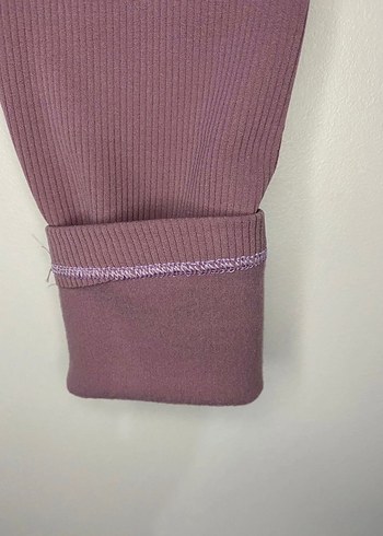 Fitilli kışlık yüksek bel tayt - Görsel 2