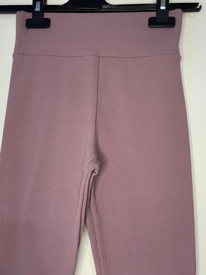 Fitilli kışlık yüksek bel tayt - Görsel 3