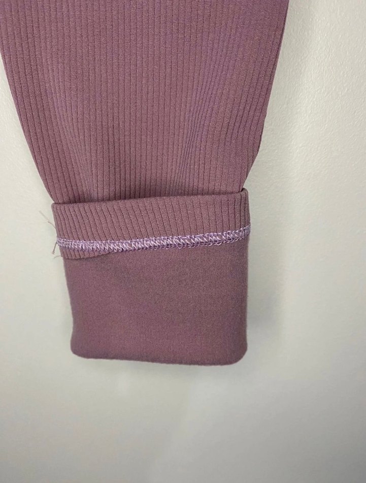 Fitilli kışlık yüksek bel tayt - Görsel 2