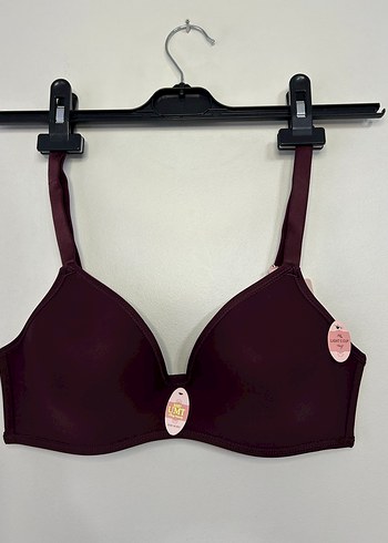 Bordo Spor Tarzı Desteksiz Balensiz Sütyen - Görsel 2