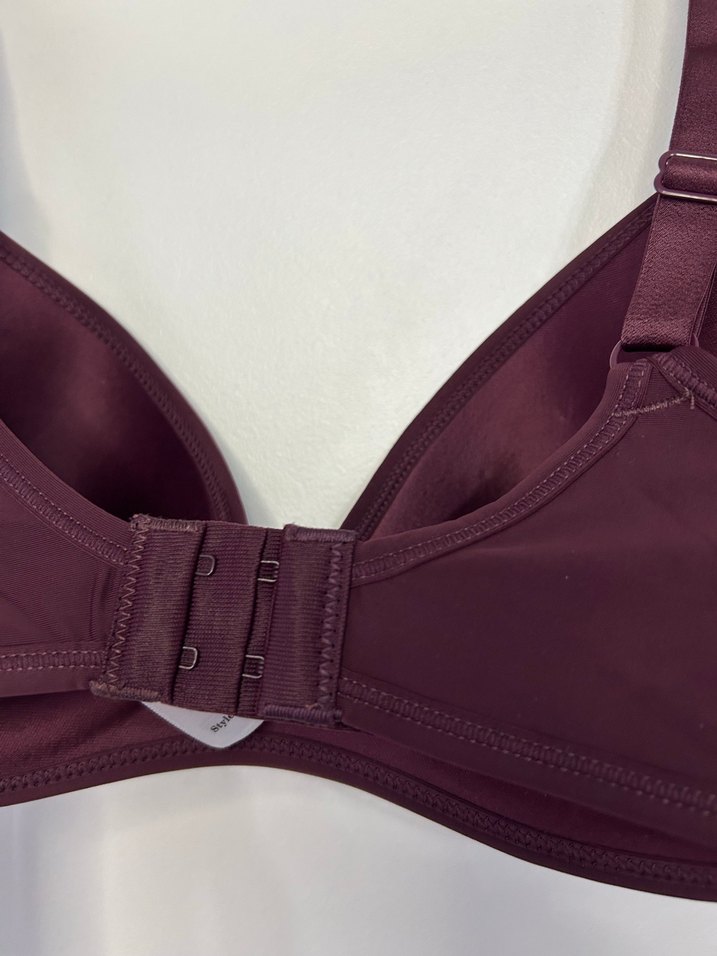 Bordo Spor Tarzı Desteksiz Balensiz Sütyen - Görsel 4
