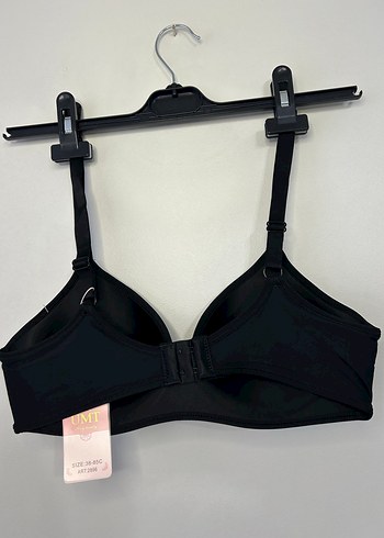 Parlak Siyah Telsiz Desteksiz Sütyen 105C - Görsel 3