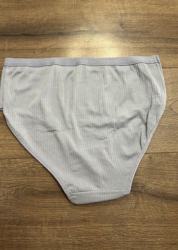 Gri XL Beden Yüksek Bel Kadın Külot 1 adet - Görsel 3