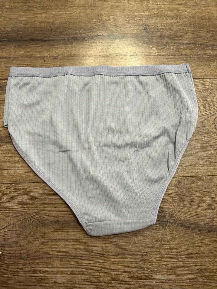 Gri XL Beden Yüksek Bel Kadın Külot 1 adet - Görsel 3