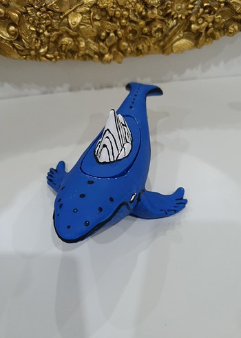 Renkli Mavi Balina Figürü - Görsel 2