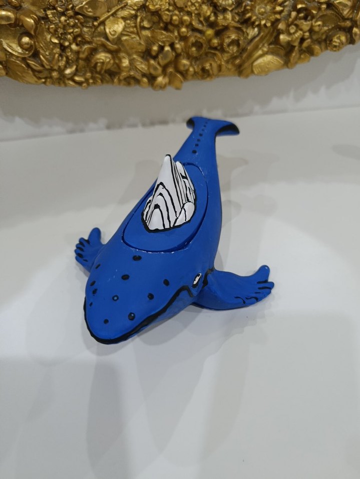 Renkli Mavi Balina Figürü - Görsel 2