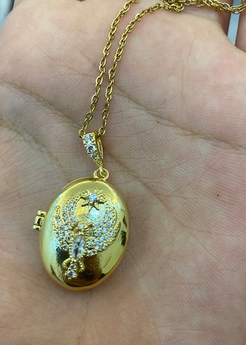 Zarif Altın Renkli Zincir Detaylı Alya Kolyesi(UZAK ŞEHİR) - Görsel 5