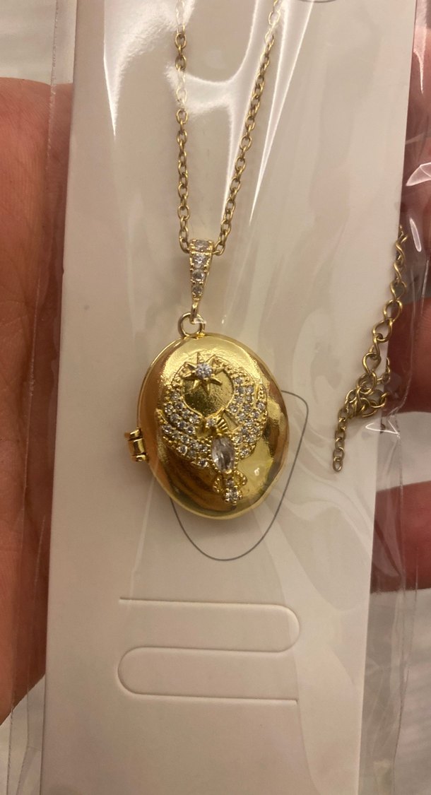 Zarif Altın Renkli Zincir Detaylı Alya Kolyesi(UZAK ŞEHİR) - Görsel 4