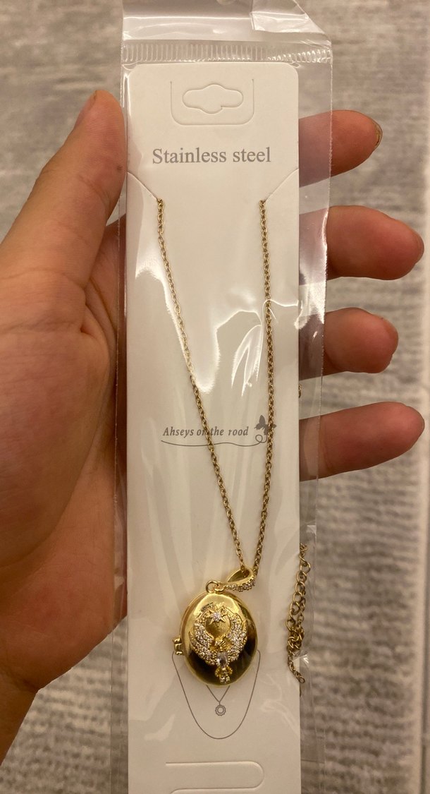 Zarif Altın Renkli Zincir Detaylı Alya Kolyesi(UZAK ŞEHİR) - Görsel 3