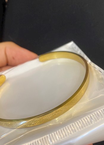 Ayetel kürsi Altın Renk Bilezik - Görsel 5