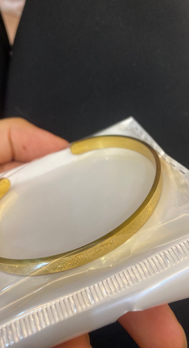 Ayetel kürsi Altın Renk Bilezik - Görsel 5